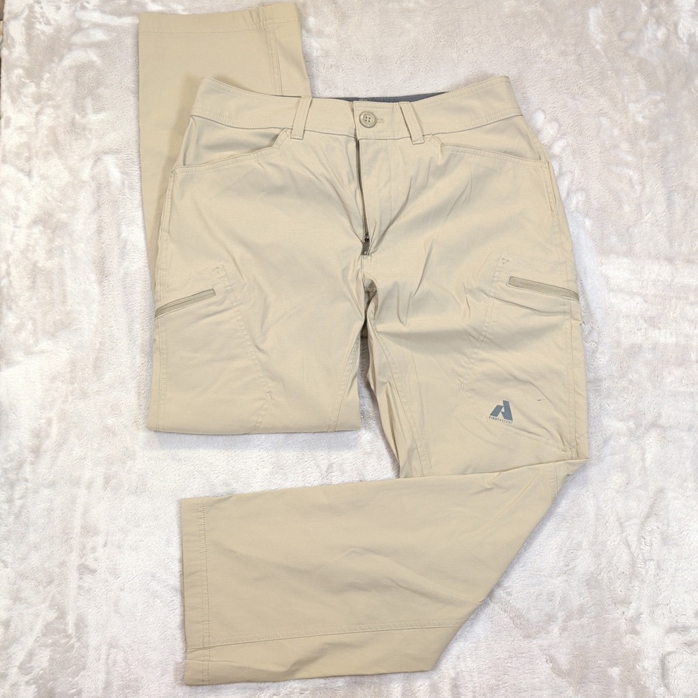 Eddie Bauer First Ascent Mens Pants 32x30 (30x29) Tan Hiking Cargo Gorpcore